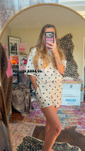 (RTS) Polka Dot short sleeve set
