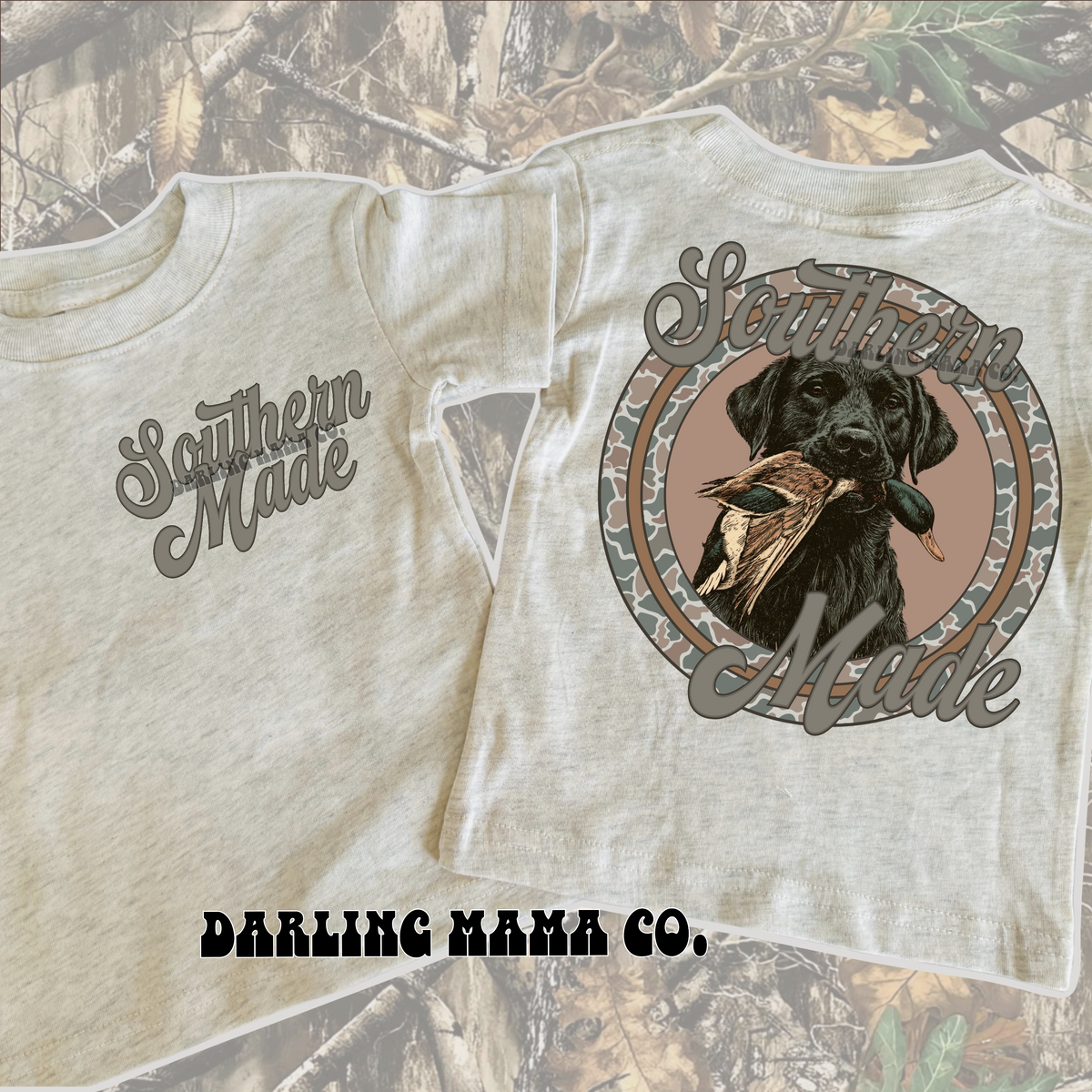 Southern black lab & mallard tee