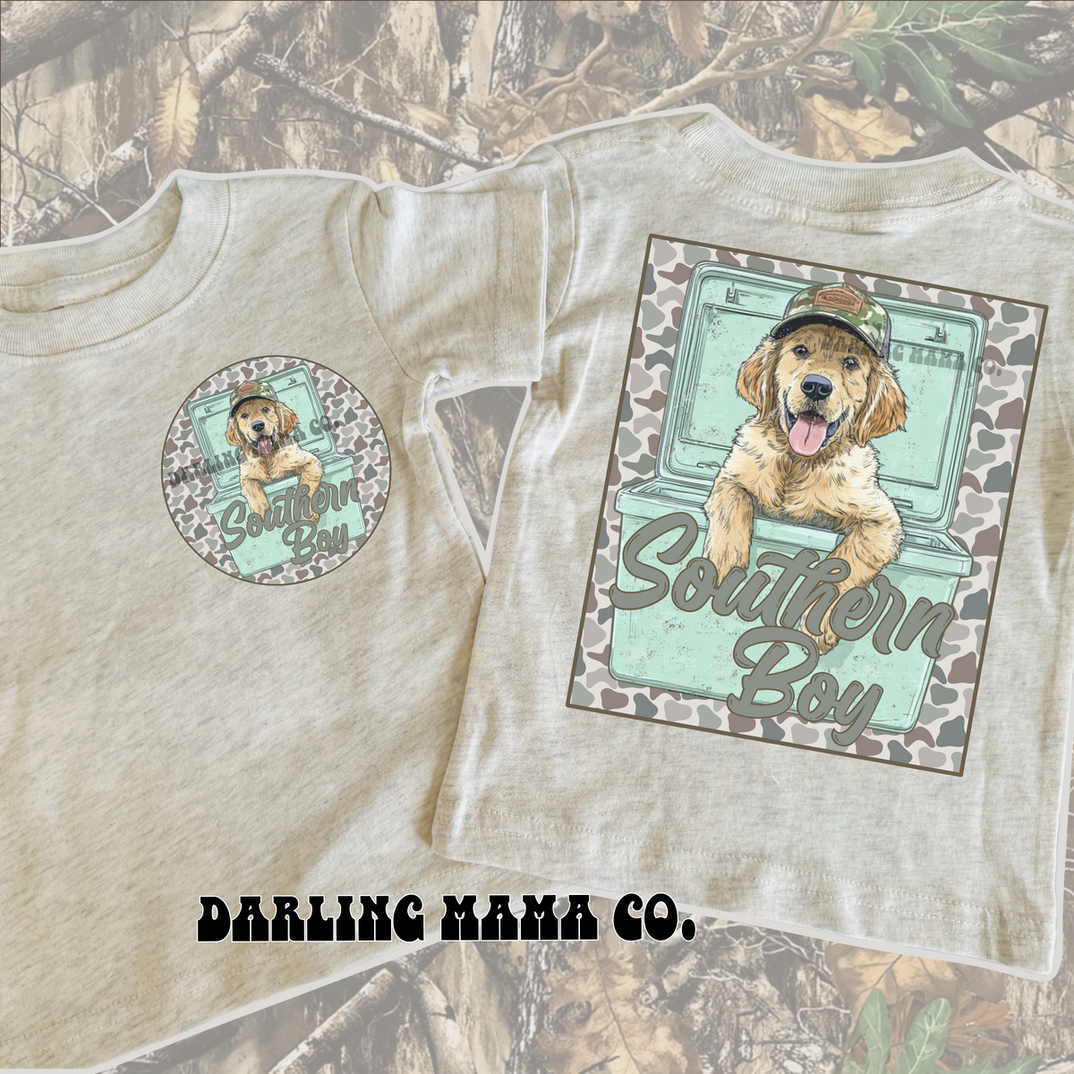Southern golden retriever tee